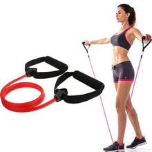 Load image into Gallery viewer, Yoga Crossfit Resistance Bands Exerciser Pull Rope Portable Gym Workout Pilates Bar