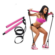 Load image into Gallery viewer, Yoga Crossfit Resistance Bands Exerciser Pull Rope Portable Gym Workout Pilates Bar