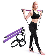 Load image into Gallery viewer, Yoga Crossfit Resistance Bands Exerciser Pull Rope Portable Gym Workout Pilates Bar