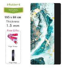 Load image into Gallery viewer, Natural Rubber Yoga Mat Printed Women High Quality Fitness Mats Pilates