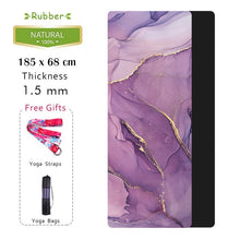 Load image into Gallery viewer, Natural Rubber Yoga Mat Printed Women High Quality Fitness Mats Pilates