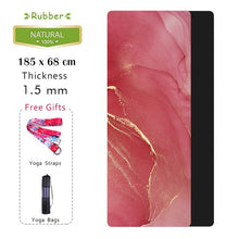Load image into Gallery viewer, Natural Rubber Yoga Mat Printed Women High Quality Fitness Mats Pilates