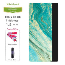 Load image into Gallery viewer, Natural Rubber Yoga Mat Printed Women High Quality Fitness Mats Pilates