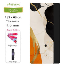 Load image into Gallery viewer, Natural Rubber Yoga Mat Printed Women High Quality Fitness Mats Pilates