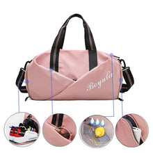 Load image into Gallery viewer, Women Gym Bag Sports Fitness Handbag Training Bags For Shoes Travel Dry And Wet Yoga Mat