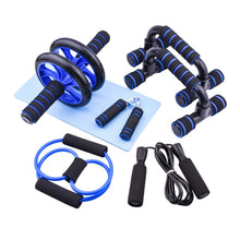 Load image into Gallery viewer, AB Power Wheels Roller Machine Push-up Bar Stand Exercise Rack Workout Home Gym