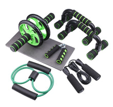 Load image into Gallery viewer, AB Power Wheels Roller Machine Push-up Bar Stand Exercise Rack Workout Home Gym