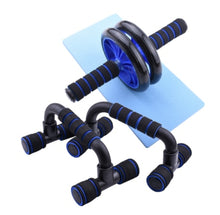 Load image into Gallery viewer, AB Power Wheels Roller Machine Push-up Bar Stand Exercise Rack Workout Home Gym