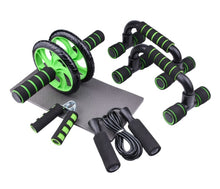 Load image into Gallery viewer, AB Power Wheels Roller Machine Push-up Bar Stand Exercise Rack Workout Home Gym