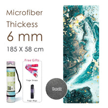 Load image into Gallery viewer, Natural Rubber Yoga Mat Printed Women High Quality Fitness Mats Pilates