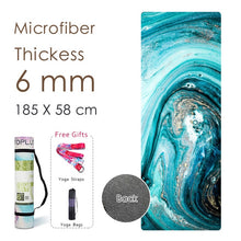 Load image into Gallery viewer, Natural Rubber Yoga Mat Printed Women High Quality Fitness Mats Pilates