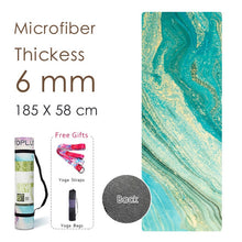 Load image into Gallery viewer, Natural Rubber Yoga Mat Printed Women High Quality Fitness Mats Pilates