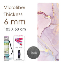 Load image into Gallery viewer, Natural Rubber Yoga Mat Printed Women High Quality Fitness Mats Pilates