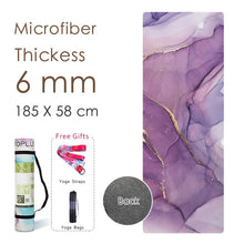 Load image into Gallery viewer, Natural Rubber Yoga Mat Printed Women High Quality Fitness Mats Pilates