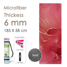 Load image into Gallery viewer, Natural Rubber Yoga Mat Printed Women High Quality Fitness Mats Pilates