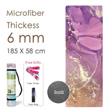 Load image into Gallery viewer, Natural Rubber Yoga Mat Printed Women High Quality Fitness Mats Pilates